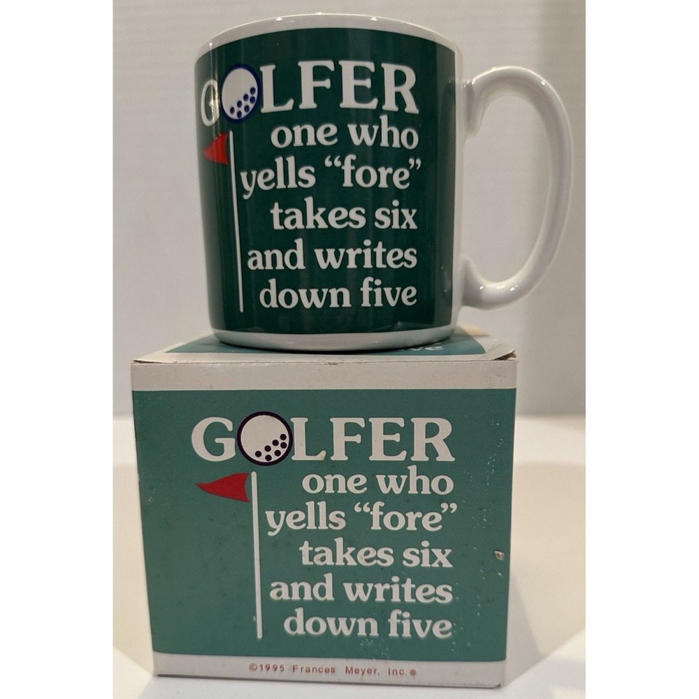 1995 Frances Meyer Inc Coffee Mug Item 276800 Golfer One Who Yells "Fore"